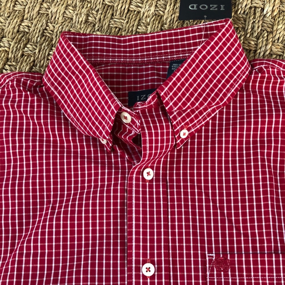 Izod Button Down Shirt L NWT